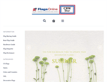Tablet Screenshot of flagsonline.com